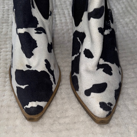 Cow Print Ankle Boots - Picture 5 of 11